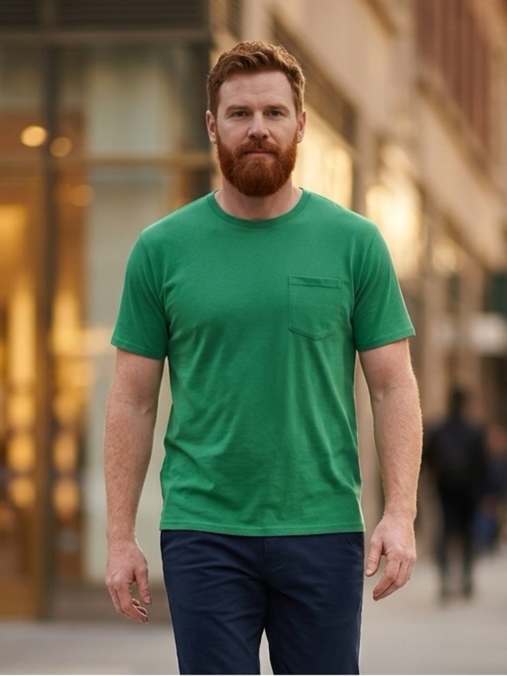 NWOT Alstyle Men’s Big & Tall Green Short Sleeve Pocket Tee Shirt - Size XXL